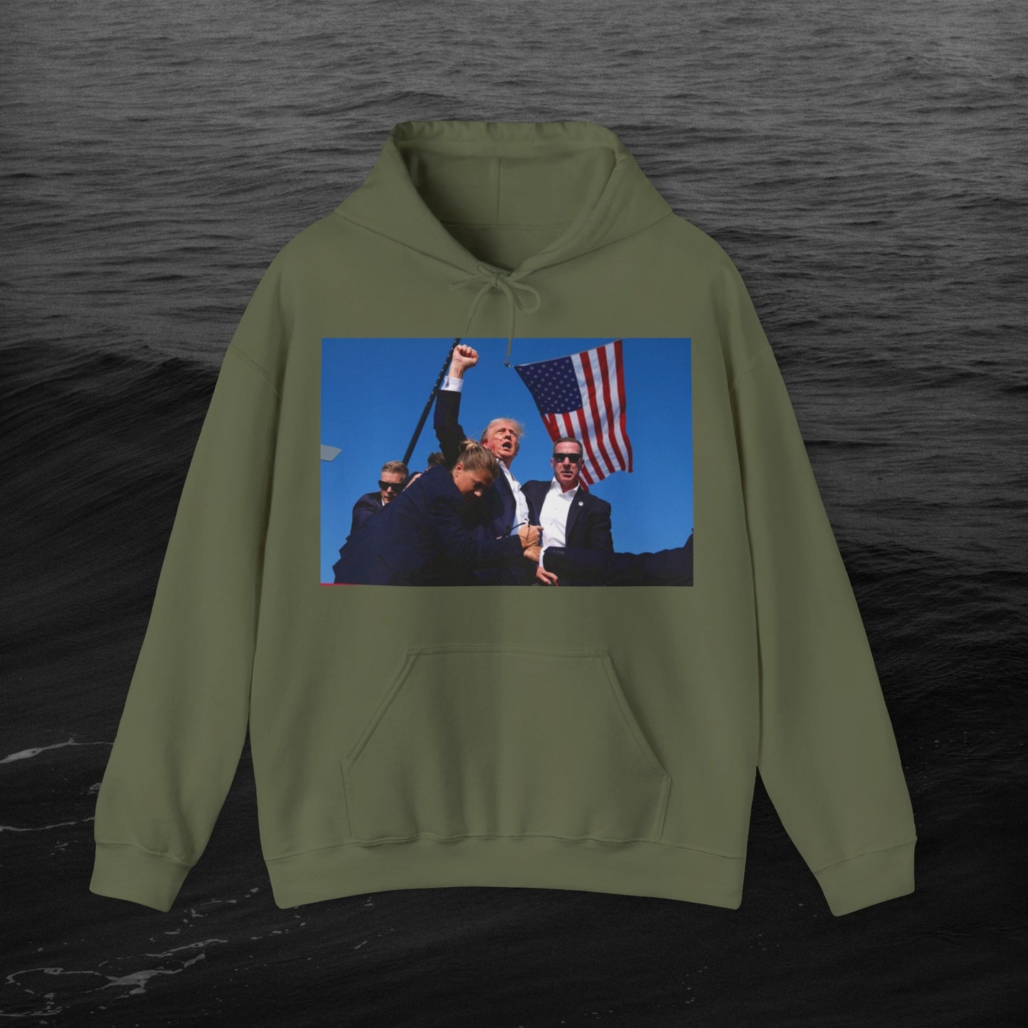 the "MY PREZ" Heavy Blend™ Hooded Sweatshirt