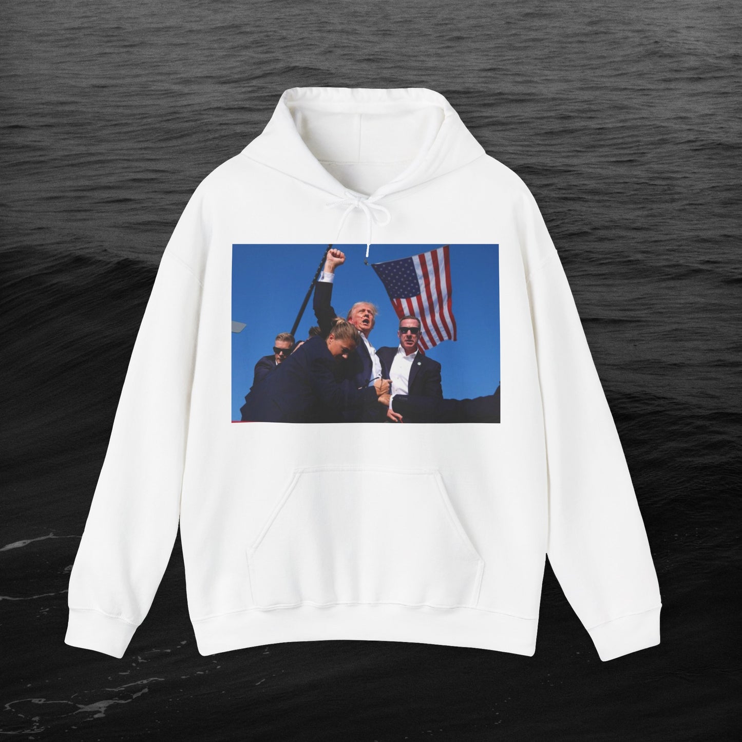 the "MY PREZ" Heavy Blend™ Hooded Sweatshirt