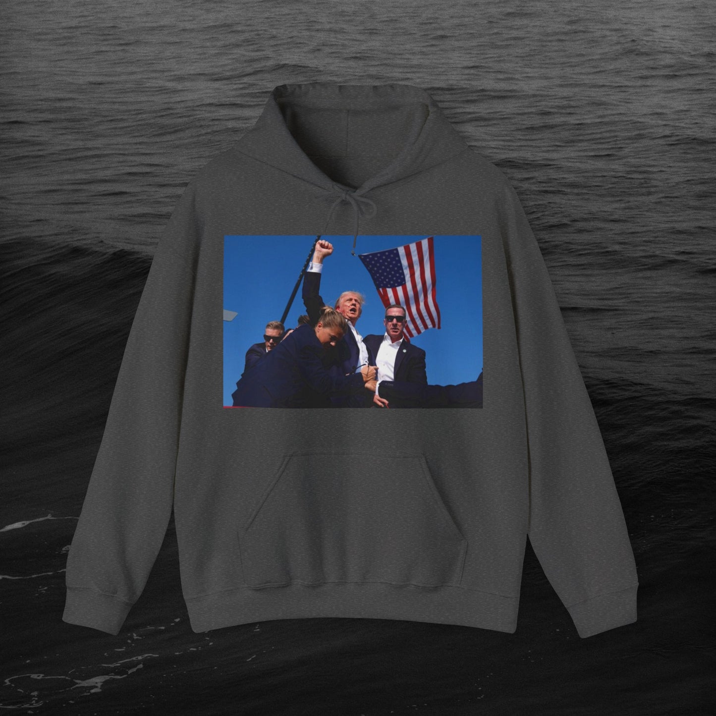 the "MY PREZ" Heavy Blend™ Hooded Sweatshirt