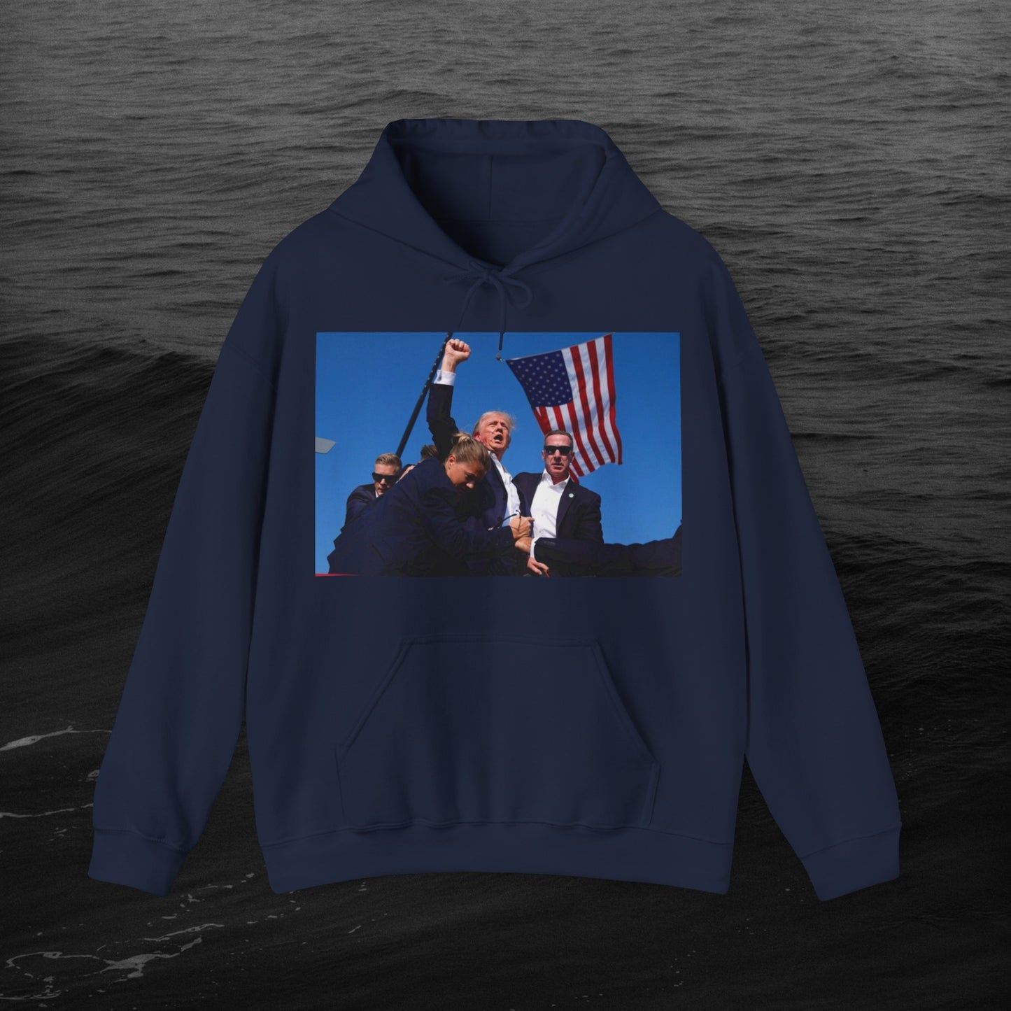 the "MY PREZ" Heavy Blend™ Hooded Sweatshirt