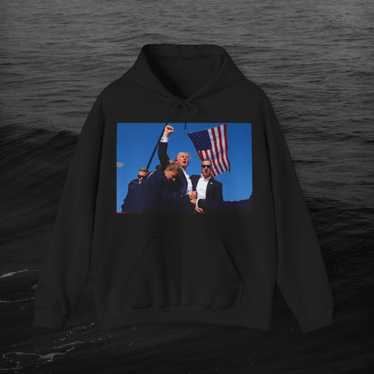 the "MY PREZ" Heavy Blend™ Hooded Sweatshirt