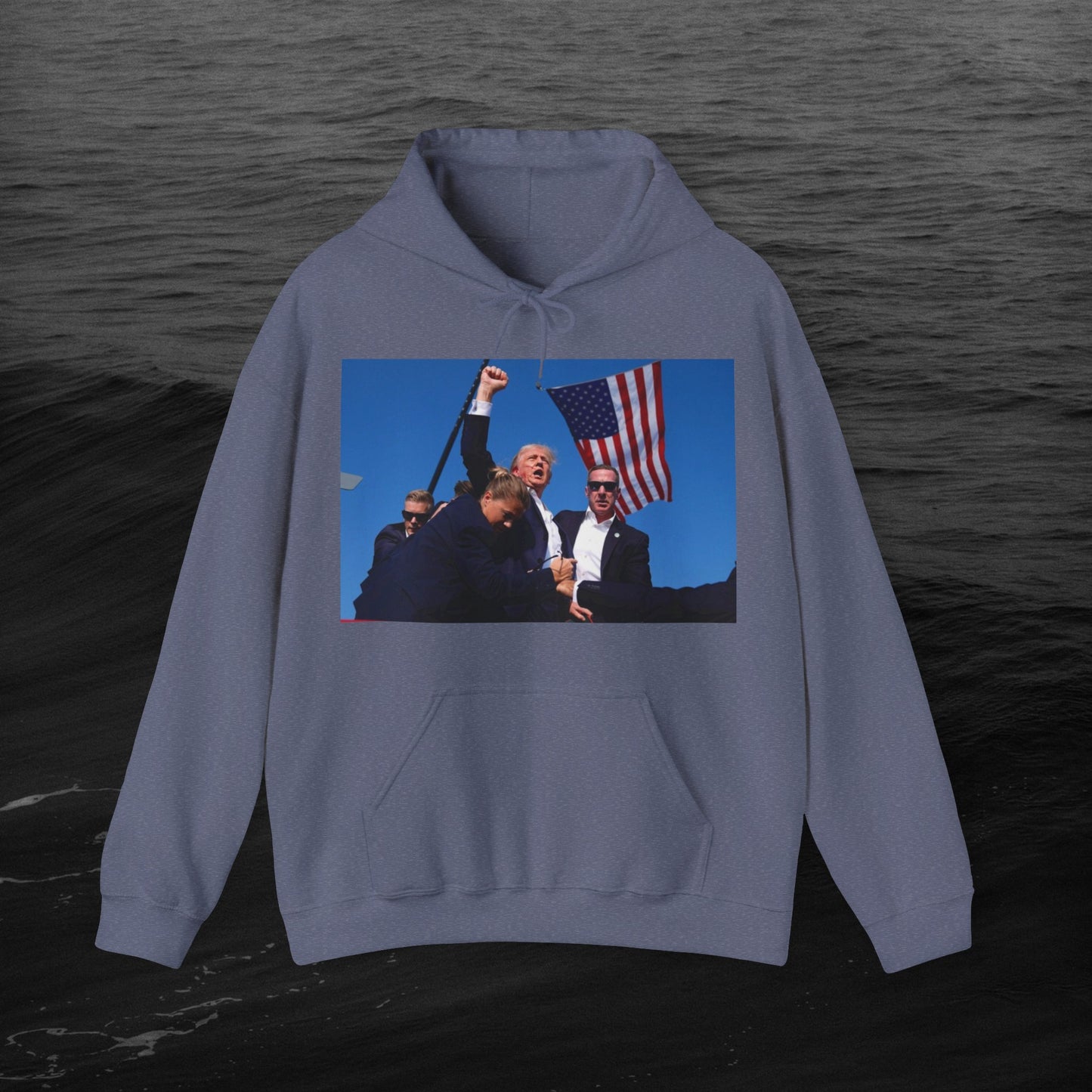 the "MY PREZ" Heavy Blend™ Hooded Sweatshirt