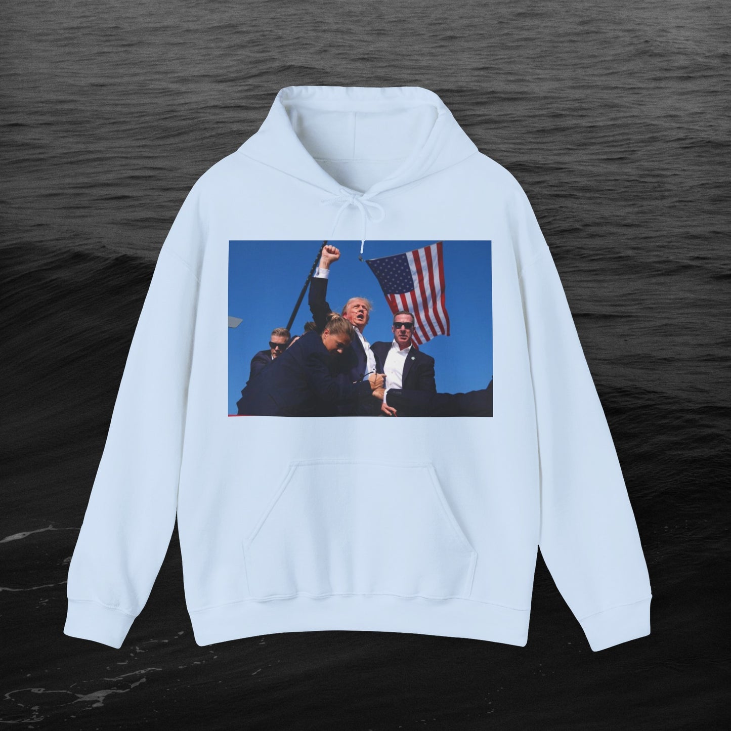 the "MY PREZ" Heavy Blend™ Hooded Sweatshirt