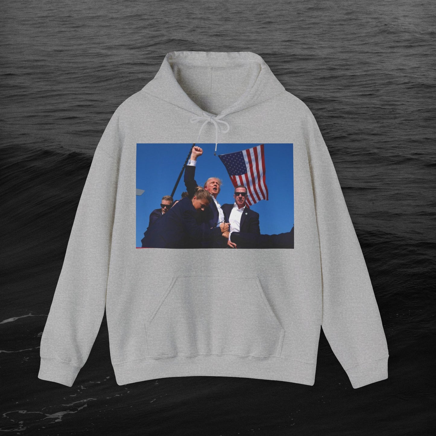 the "MY PREZ" Heavy Blend™ Hooded Sweatshirt